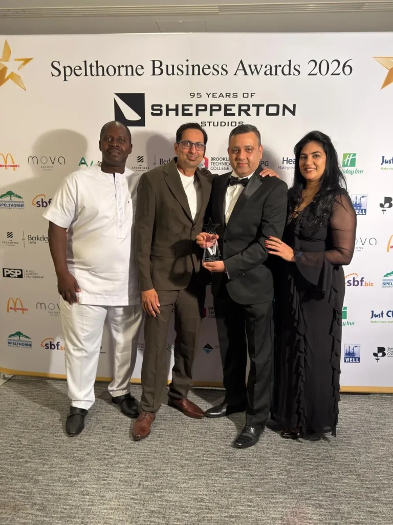 Mortgage Matchmakers team at the Spelthorne Business Awards 2026